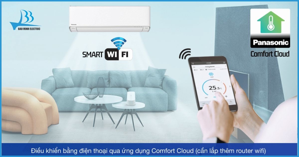 Ứng dụng Comfort Cloud Cloud qua điện thoại