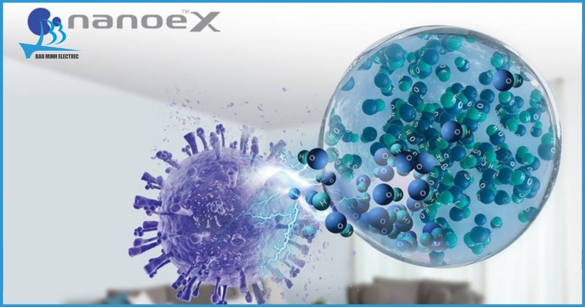 Điều hòa ứng dụng công nghệ Nanoe X diệt khuẩn