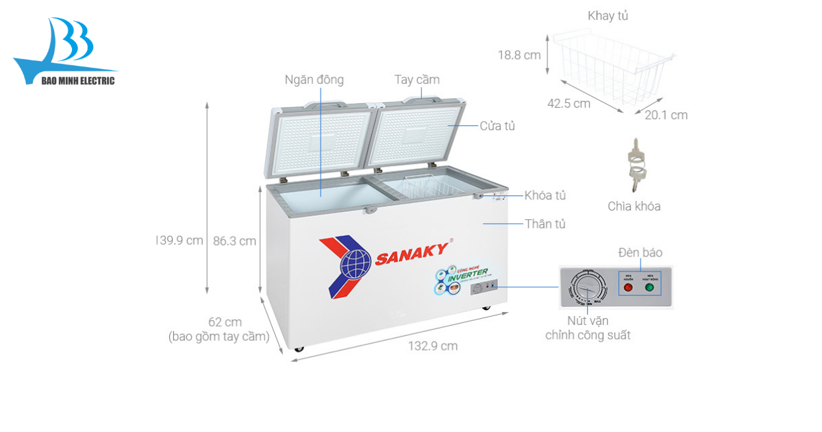 tủ đông Sanaky VH-4099A4K 