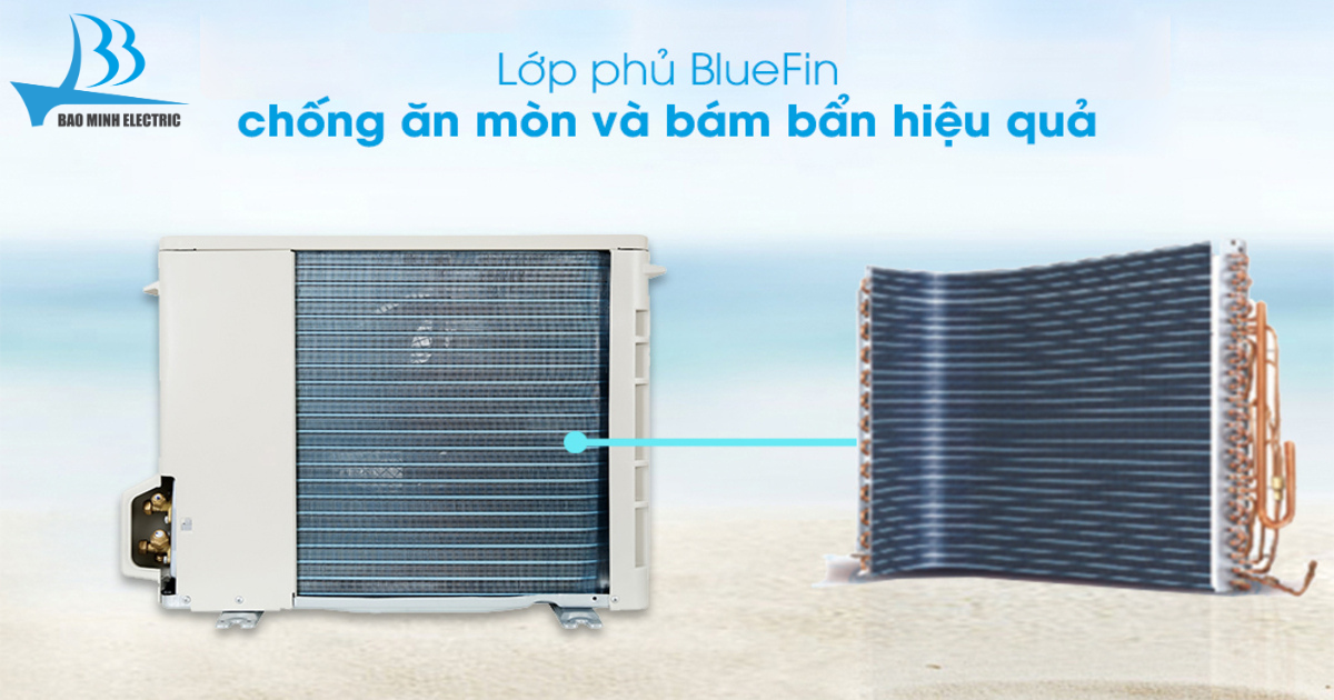Dàn tản nhiệt BlueFin là một công nghệ tiên tiến giúp tăng cường hiệu suất làm lạnh