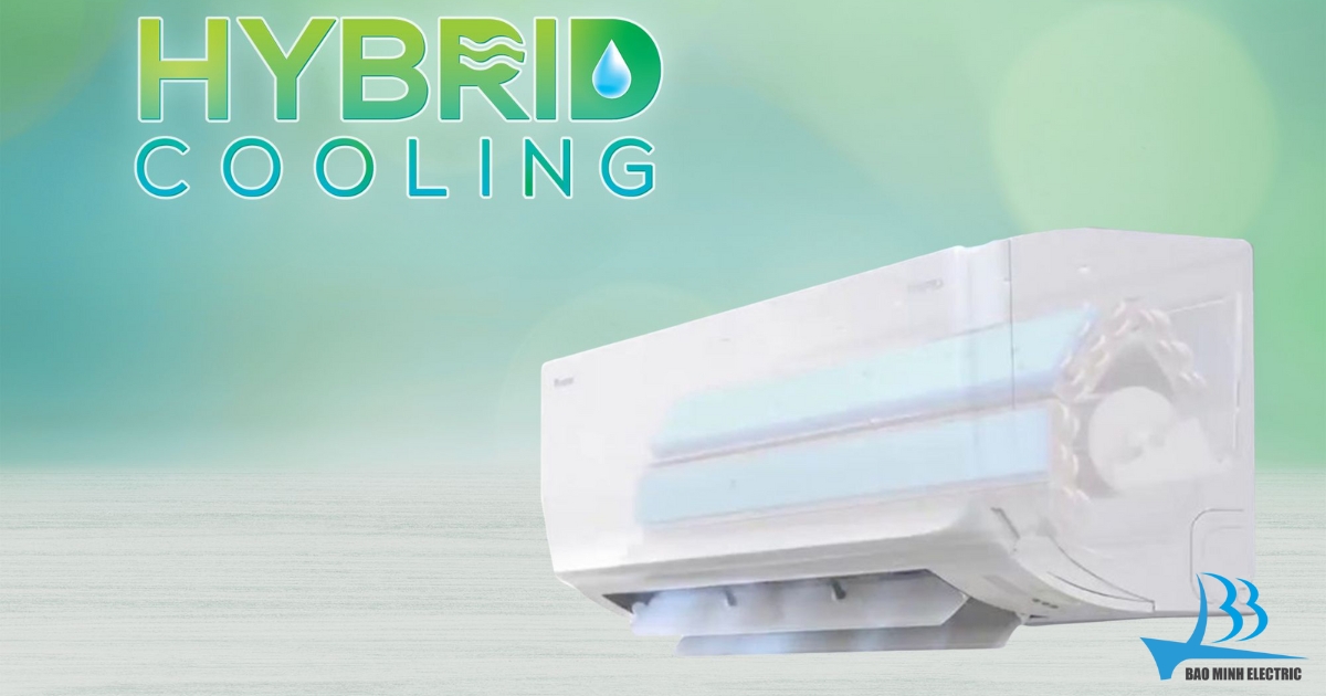 Công nghệ Hybrid Cooling giúp duy trì độ ẩm trong phòng luôn ở mức 50-60%