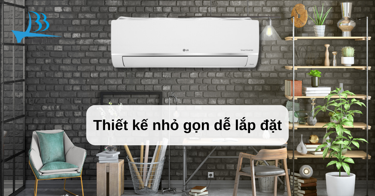 Với thiết kế nhỏ gọn của điều hoà Multi LG AMNW18GSKB0