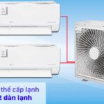 Điều hoà Multi LG A2UQ18GFD0 có thể kết nối tối đa 2 dàn lạnh