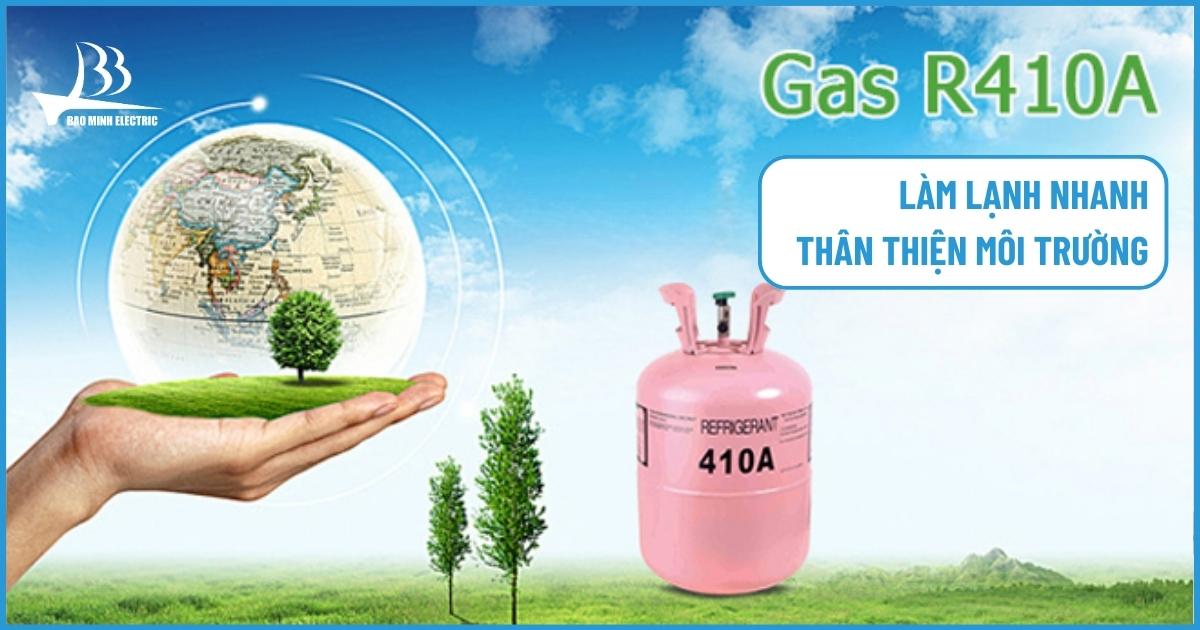 Sử dụng môi chất làm lạnh gas R410a