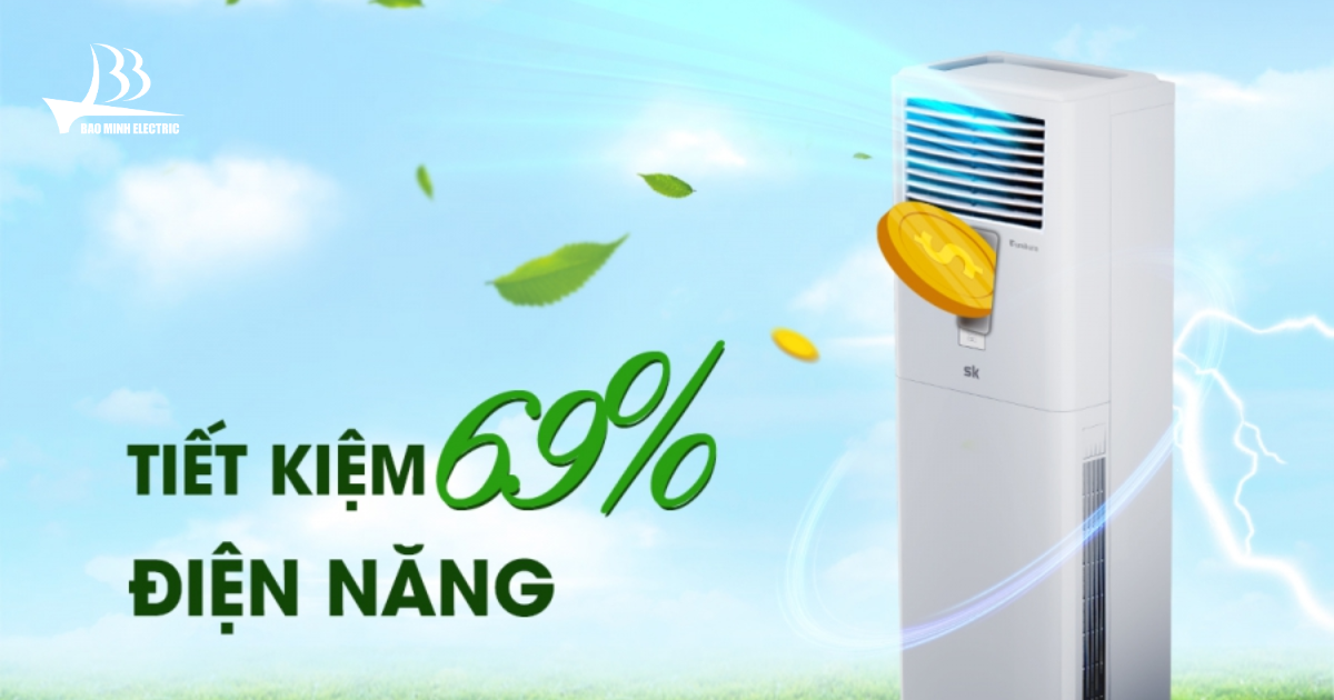 Gas R410A giúp máy hoạt động êm ái, tiết kiệm điện năng