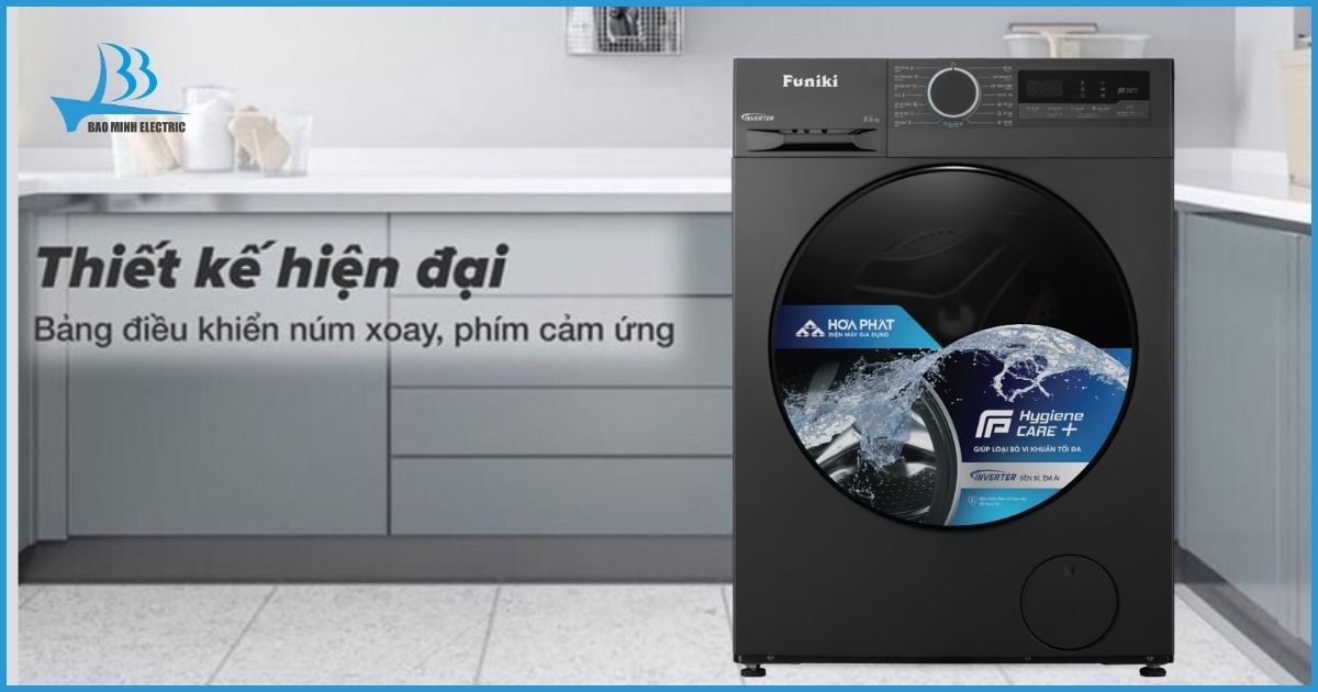 Thiết kế hiện đại của máy giặt Funiki HWM F8105ADG