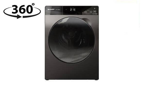 Thiết kế của máy giặt Sharp liền mạch và hiện đại