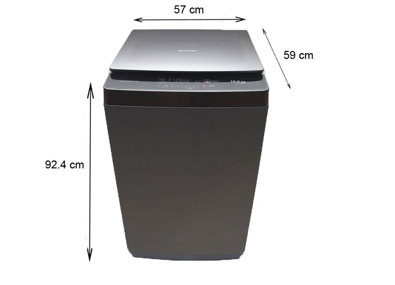 Máy giặt Sharp ES-Y100HV-S được thiết kế nhỏ gọn và tinh tế