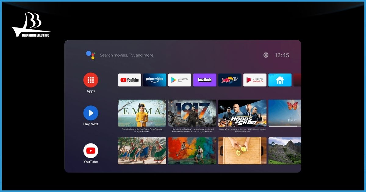 Hệ điều hành Android TV hiện đại