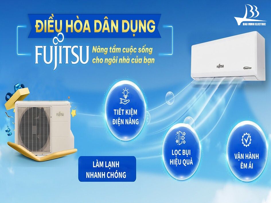 Các chế độ nổi bật điều hoà Fujitsu