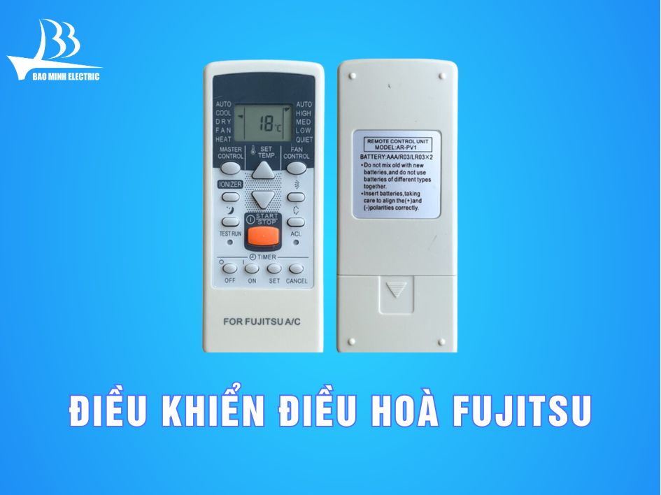 Cách sử dụng đIều khiển điều hoà Fujitsu