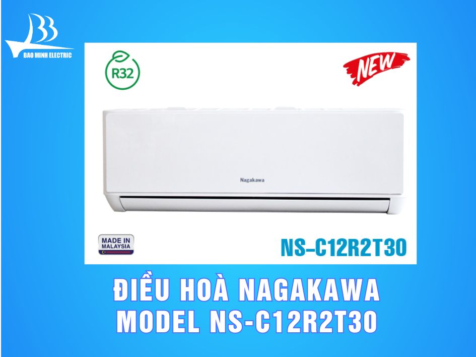 Điều hoà Nagakawa model NS-C12R2T30 12000 BTU