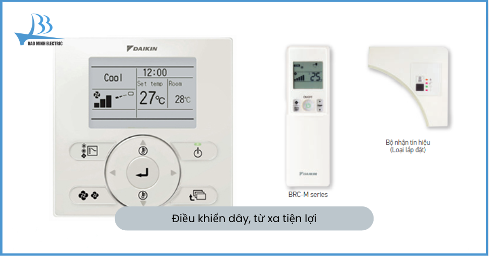 Điều khiển từ xa có dây dễ sử dụng