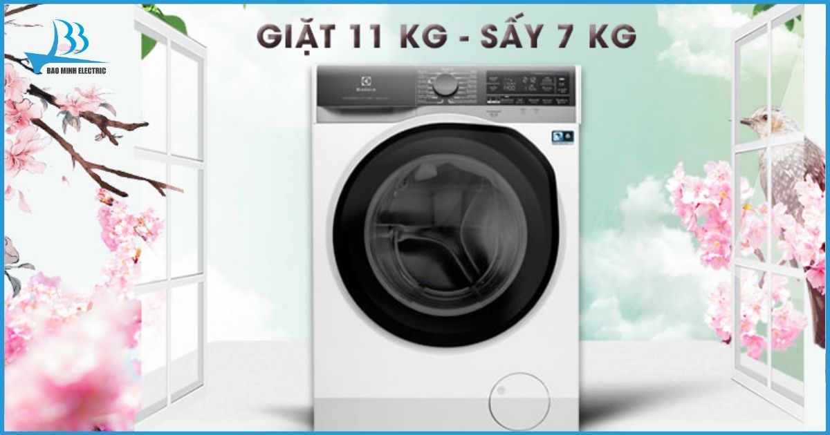 Electrolux EWW1142Q7WB - máy giặt sấy tiết kiệm không gian nội thất