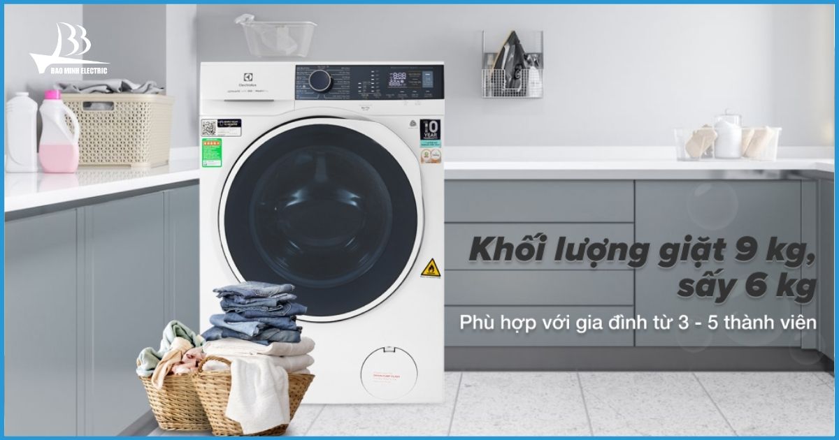 Máy giặt sấy Electrolux EWW9024P5WB linh hoạt khi thời tiết thất thường