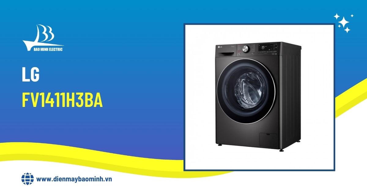 Máy giặt sấy LG FV1411H3BA tích hợp giặt và sấy tiện lợi