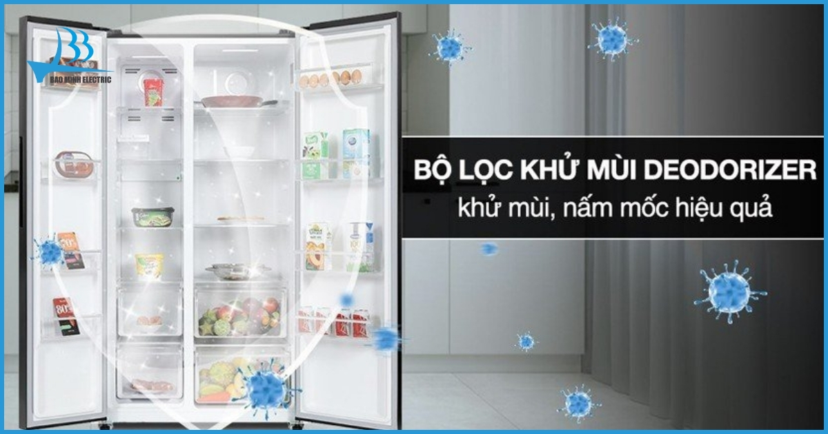 Bộ lọc khử mùi đảm bảo không mang lại mùi khó chịu của những thức ăn bám vào 