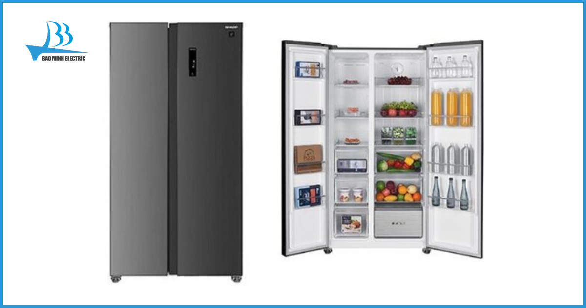 Thiết kế của Tủ lạnh Sharp SJ-SBXP600V-SL