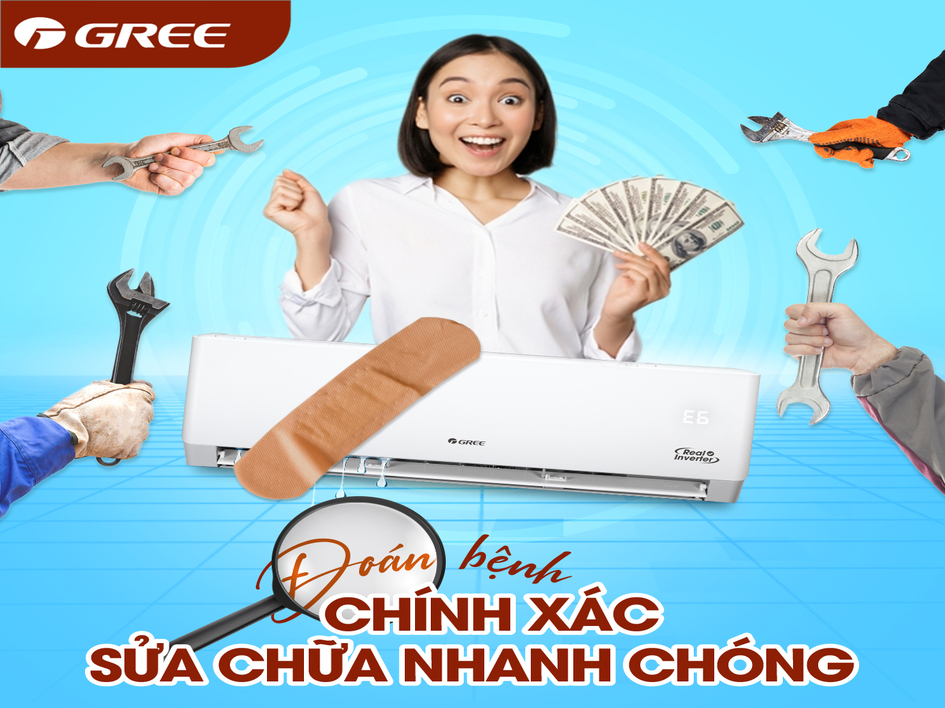 Điều hoà Gree ghi nhớ mã lỗi - sửa chữa nhanh chóng