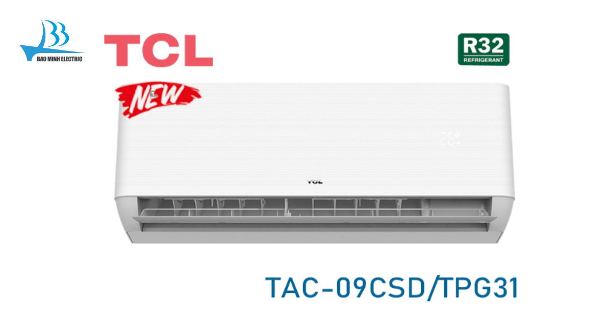 Đặc điểm thiết kế điều hòa treo tường TCL TAC-09CSD/TPG31 9.000BTU