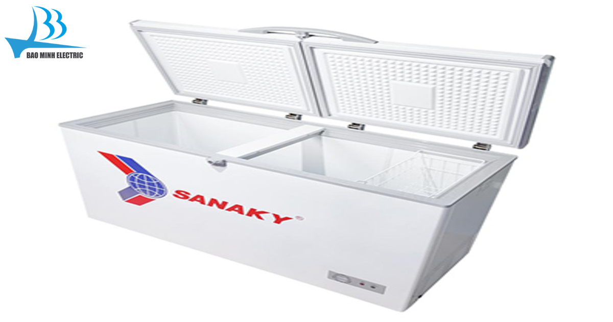 Tủ đông Sanaky VH365A2 còn đi kèm với tính năng tự động chống đóng băng lạnh