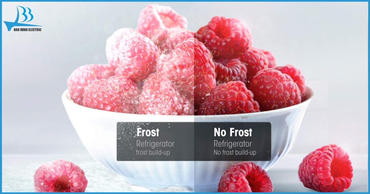 Công nghệ Total No Frost giúp phân phối hơi lạnh đồng đều 