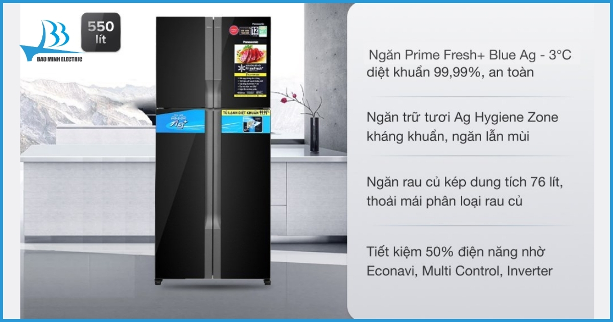 Tủ lạnh Panasonic NT-DZ601VGKV 