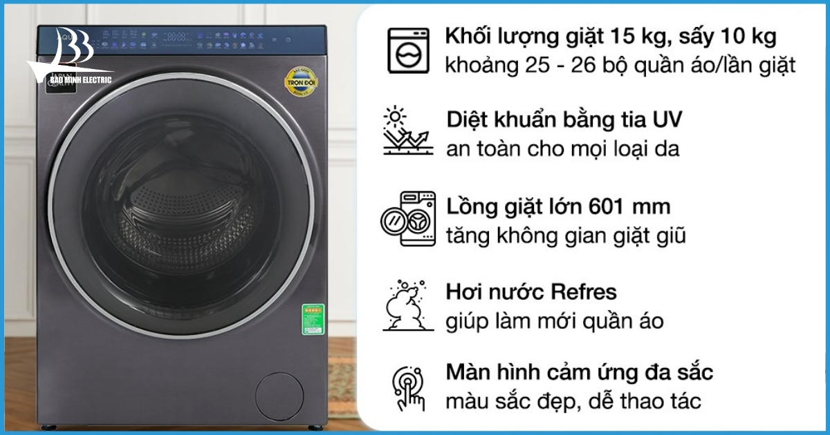 Máy giặt Aqua AQD-DH1500G.PP