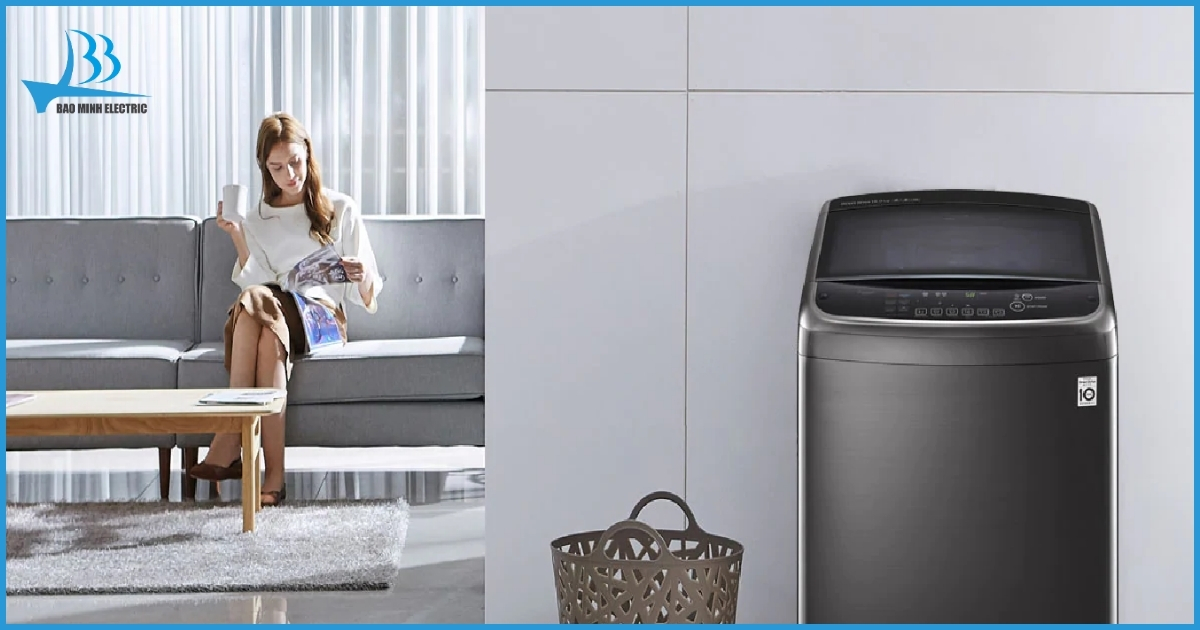 Máy giặt LG 11 KG TH2111SSAB mang đến trải nghiệm sử dụng êm ái và tiết kiệm điện