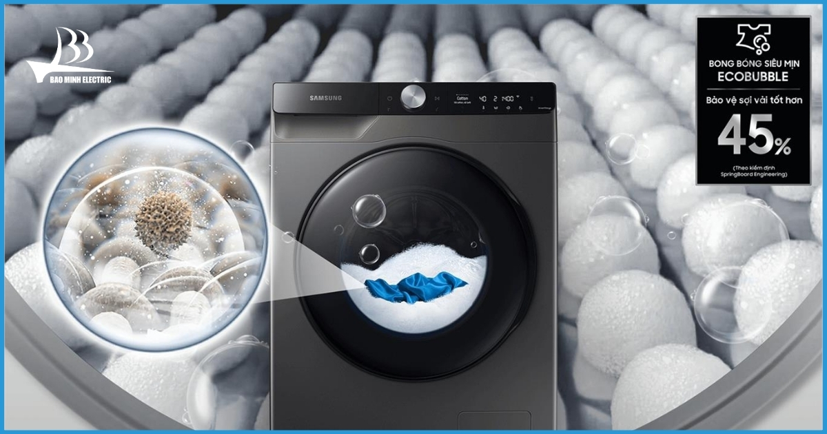 Samsung WD14TP44DSB/SV yên tâm sử dụng máy giặt nhiều ưu điểm này