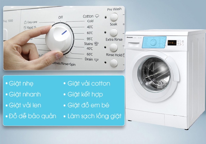 Tính năng ghi nhớ chương trình giặt, giúp tiết kiệm thời gian và thuận tiện khi sử dụng