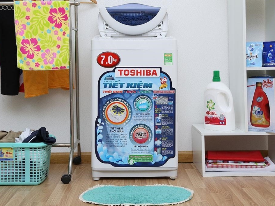 Giặt đúng lượng quần áo và bột giặt theo khuyến cáo