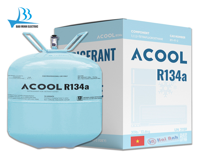 R134a là một chất lỏng không gây ô nhiễm môi trường và có hiệu suất làm lạnh tốt