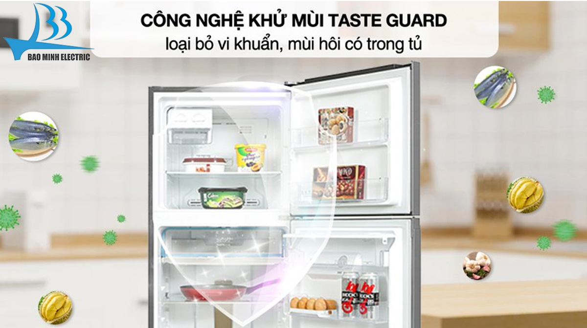 Hệ thống khử mùi TasteGuard hiệu quả tới 93,5%