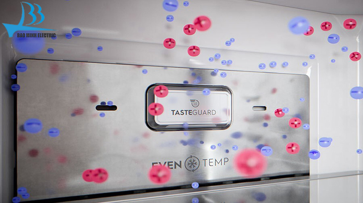 Công nghệ TasteGuard kháng khuẩn, khử mùi cho không gian tủ mạnh mẽ