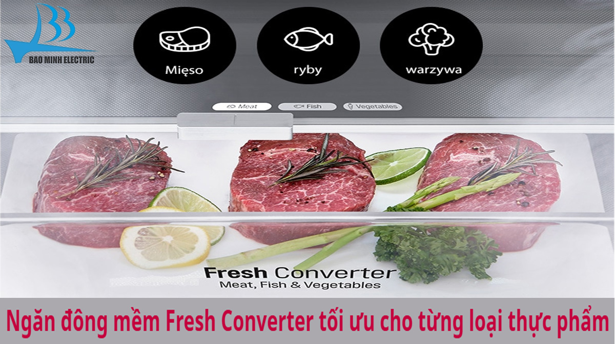 Ngăn đông mềm Fresh Converter+