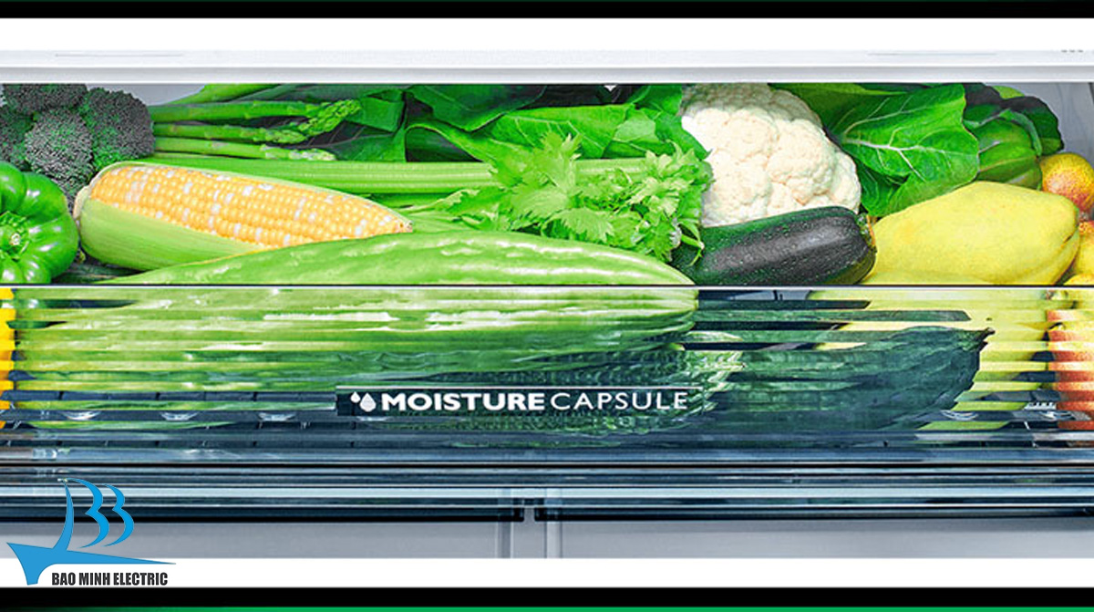 Tính năng Moisture Capsule bảo quản rau quả tươi mọng