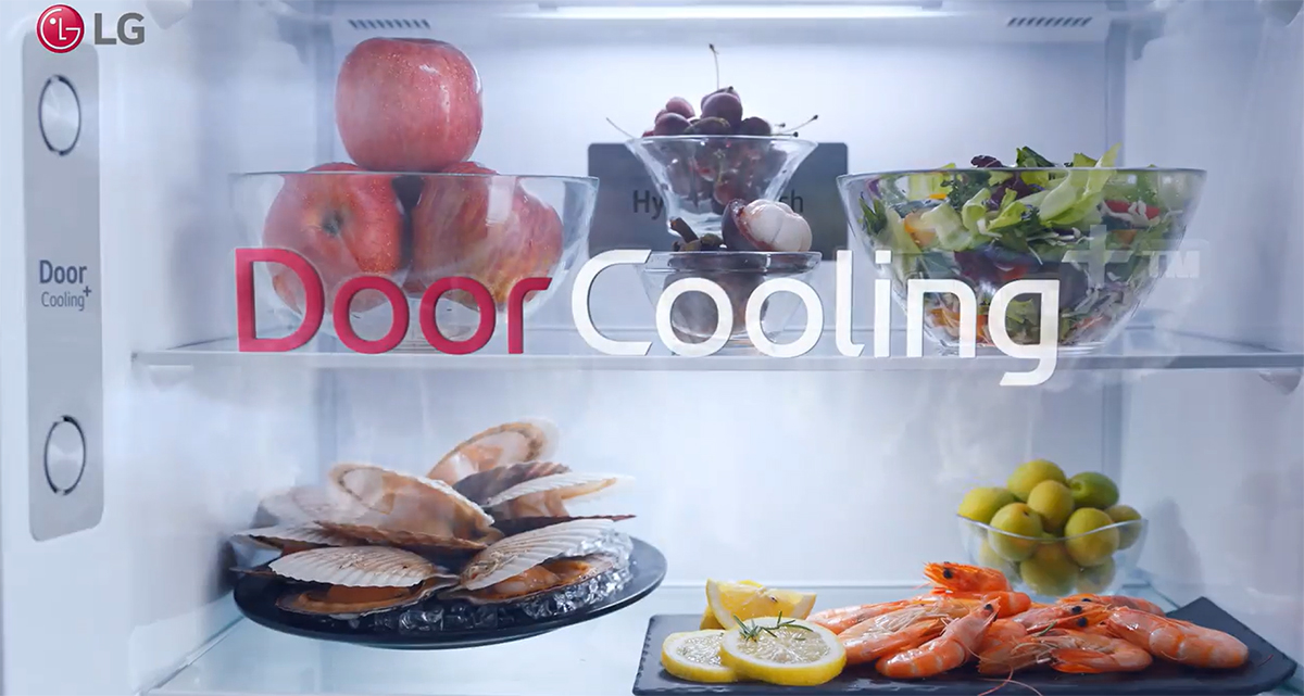 Tủ lạnh LG công nghệ làm lạnh DoorCooling