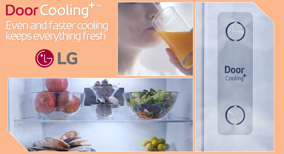 Tủ lạnh LG công nghệ làm lạnh DoorCooling Tủ lạnh LG công nghệ làm lạnh DoorCooling