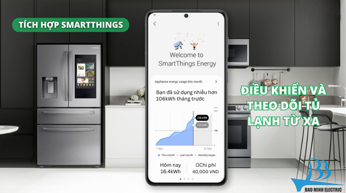 Kết nối thông minh qua ứng dụng SmartThings