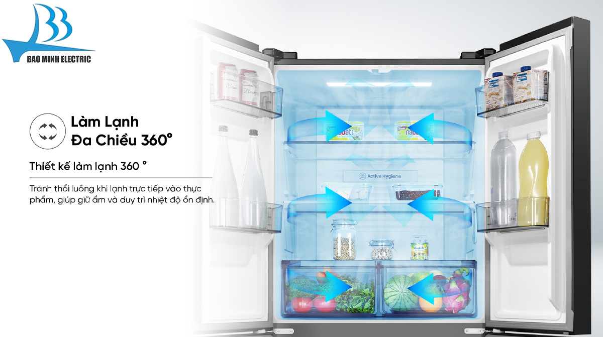 Công nghệ làm lạnh đa chiều tủ lạnh Hisense