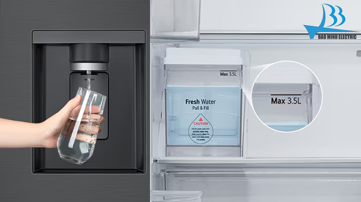 Lấy nước ngoài, làm đá tự động