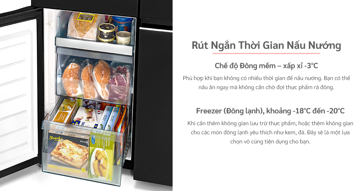 Tủ lạnh Hitachi ngăn chuyển đổi đa năng Selectable Zone