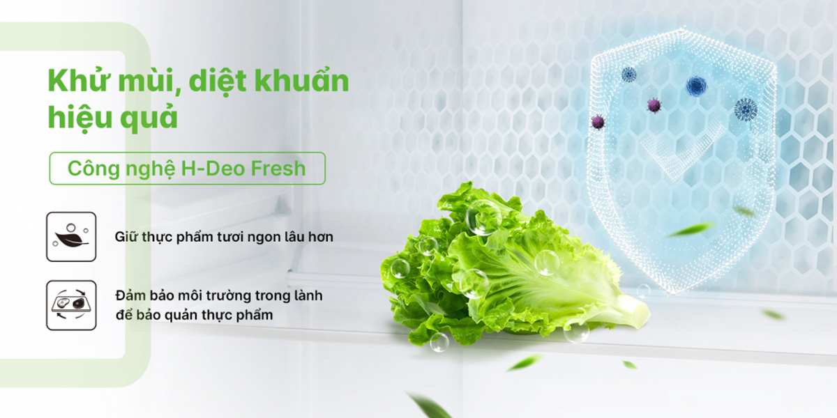 Công nghệ khử mùi Diệt khuẩn Deo-Fresh: