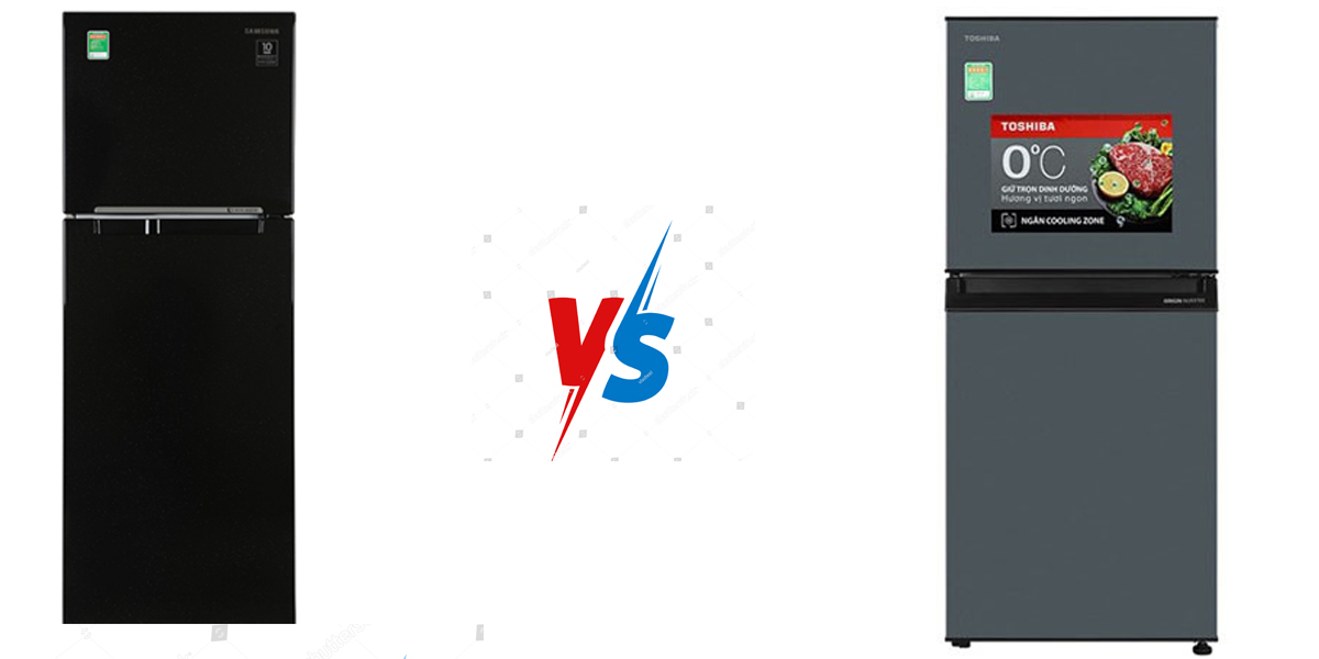 So sánh tủ lạnh Samsung với ToshibaSo sánh tủ lạnh Samsung với Toshiba