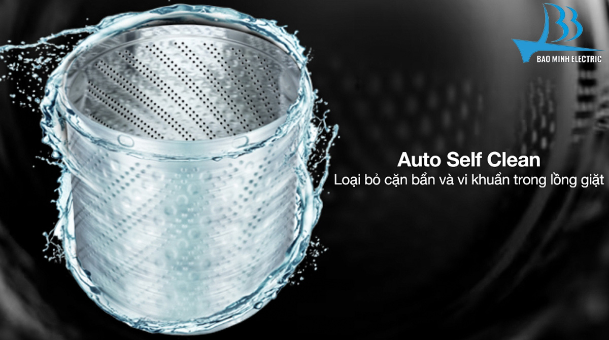 Tự động vệ sinh lồng giặt máy giặt Hitachi