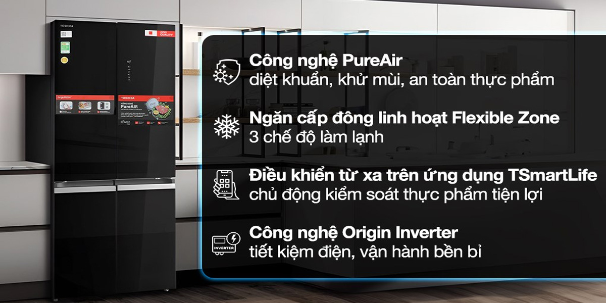 Các công nghệ của tủ lạnh Toshiba