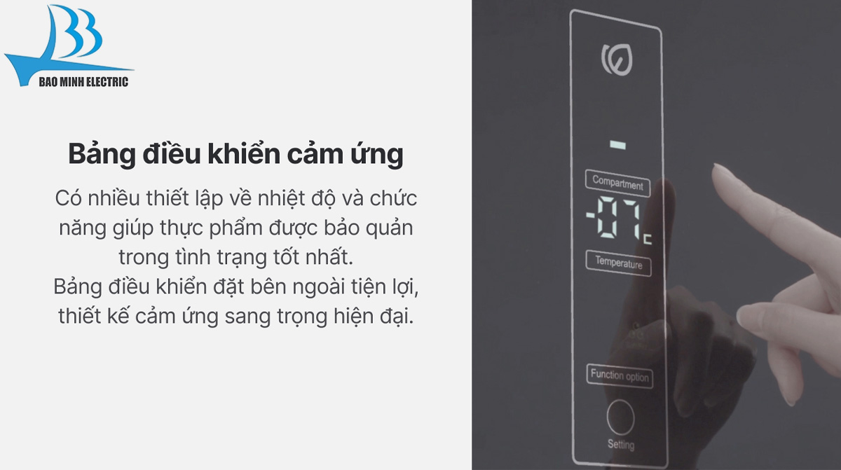 Bảng điều khiển cảm ứng tủ lạnh Aqua