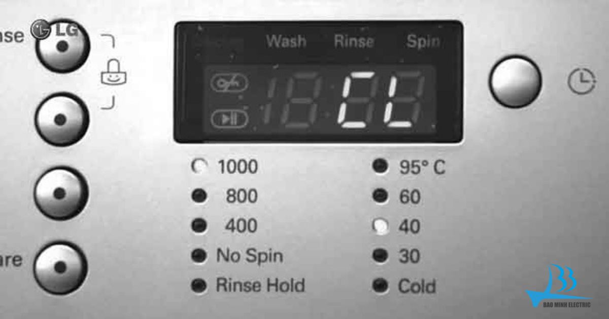 Bật chế độ khóa trẻ em trên máy giặt LG vô cùng đơn giản