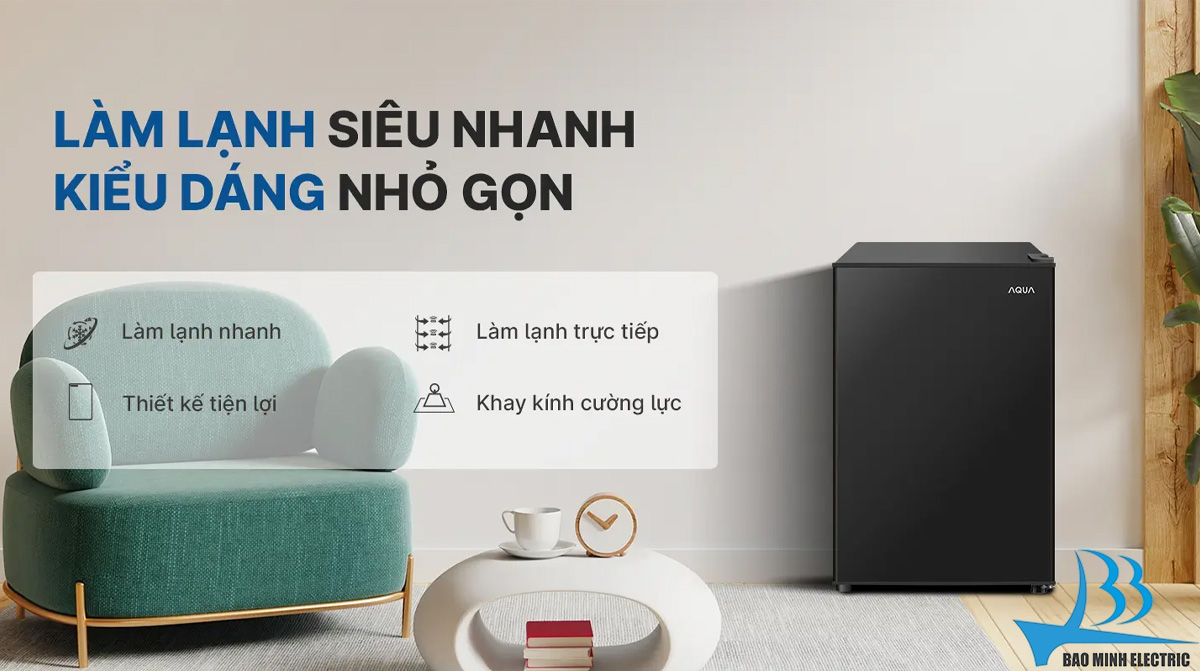 Công nghệ của tủ lạnh Aqua 90 lít AQR-D100FA(BS)
